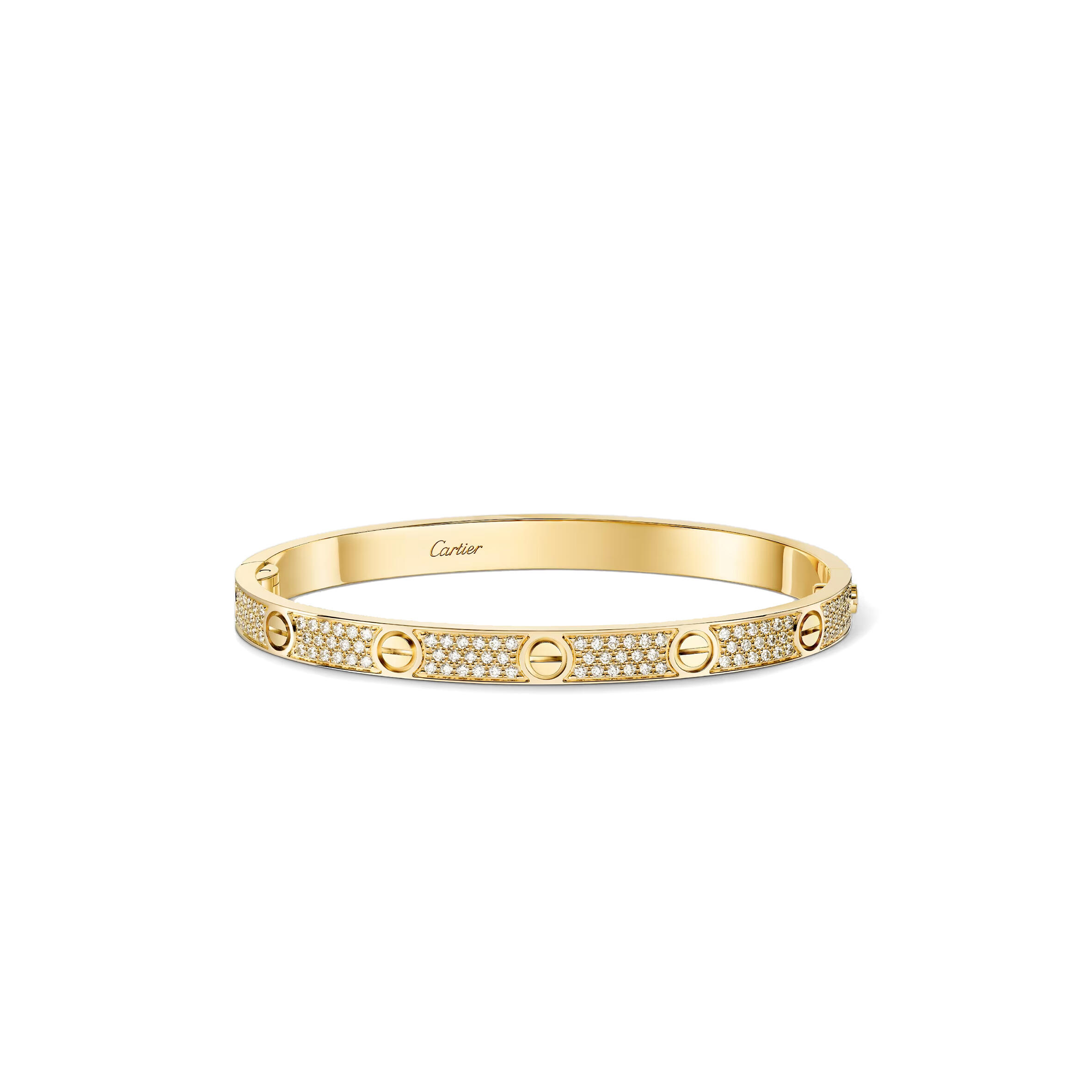 CARTIER LOVE BRACELET, MEDIUM MODEL, PAVED N6736817